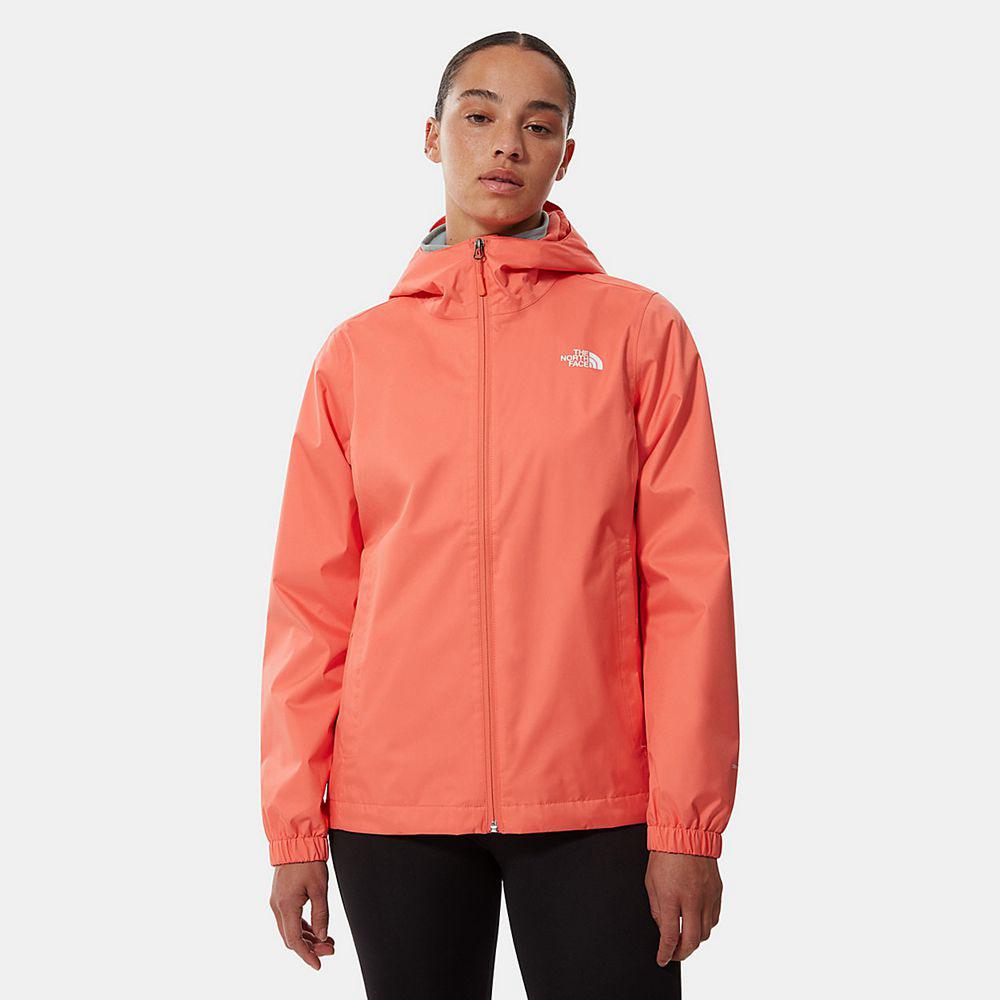 The North Face Quest Hooded Γυναικεια Αδιάβροχο Μπουφάν - Πορτοκαλι (LQFG64095)